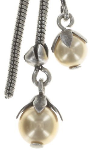 image for Earring Stud Dangling Blossoms of the Past Beige  