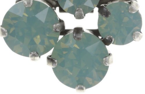 image for Earring Clip Dangling Love Me Tender, Love Me Sweet Green pacific opal 