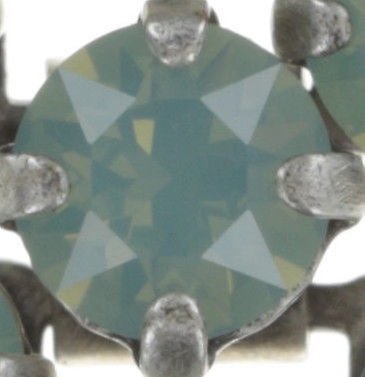 image for Earring Clip Dangling Love Me Tender, Love Me Sweet Green pacific opal 