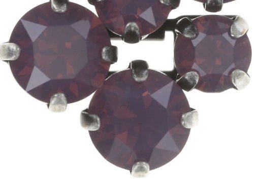 image for Earring Clip Dangling Love Me Tender, Love Me Sweet Dark Pink cyclamen opal 