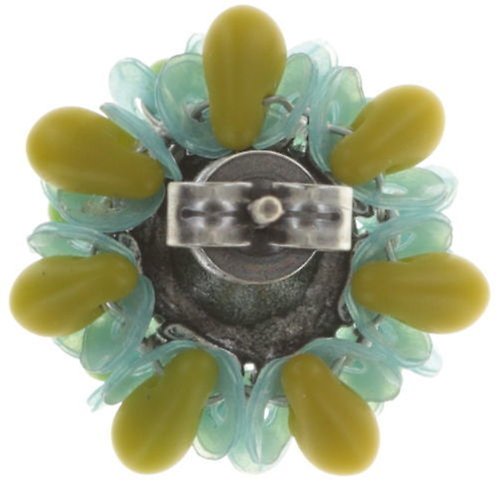 Kép Earring stud Kaleidoscope Green  