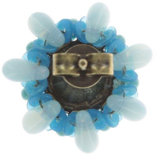 image pour Clou d'oreille Kaleidoscope Bleu Clair  