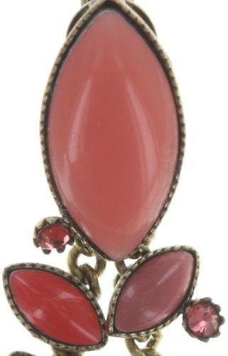 image pour Boucles d'oreilles Eurowire pendantes Dance with Navette Orange  