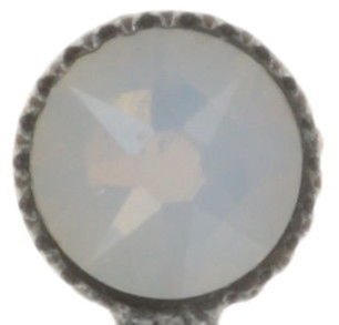 image for Earring Stud Dangling Dance with Navette White  