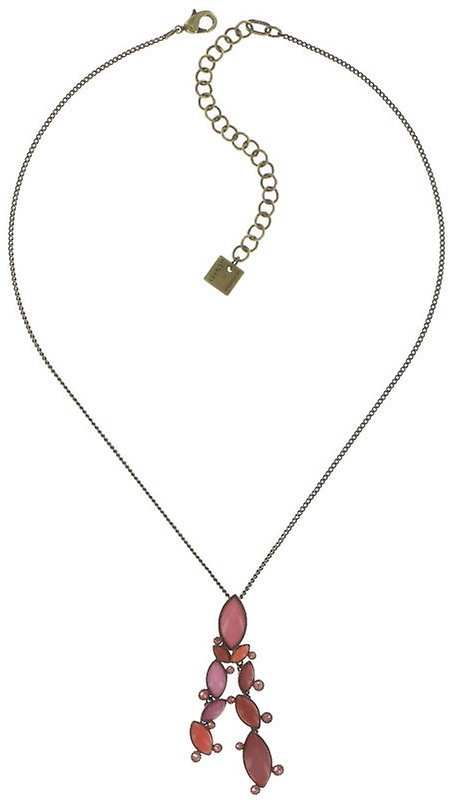 image for Necklace Pendant Dance with Navette Pink  