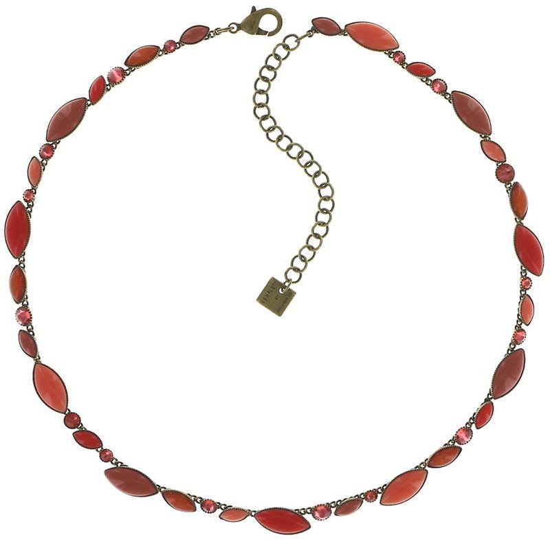 image for Necklace Dance with Navette Orange  