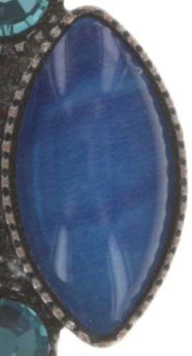 image pour Clou d'oreille Dance with Navette Bleu  