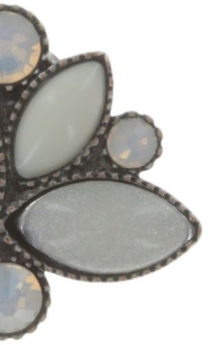 image pour Clou d'oreille Dance with Navette Blanc  