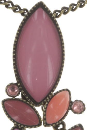 image for Necklace Pendant Dance with Navette Pink  