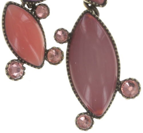 image for Necklace Pendant Dance with Navette Pink  