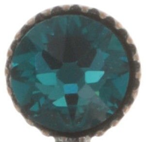 image for Earring Stud Dangling Oval in Concert Green  