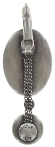 image for Earring Eurowire Dangling Oval in Concert Pink / Orange  