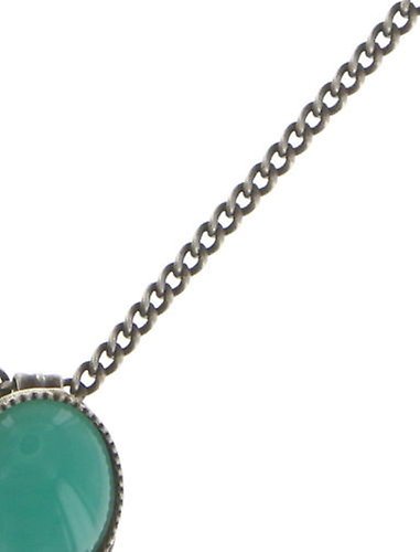 image for Necklace pendant Oval in Concert Green  