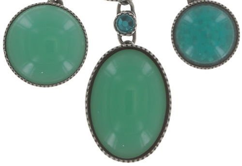 image pour Collier pendant Oval in Concert Vert  