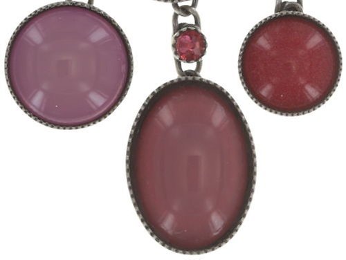 image pour Collier pendant Oval in Concert Rose / Orange  