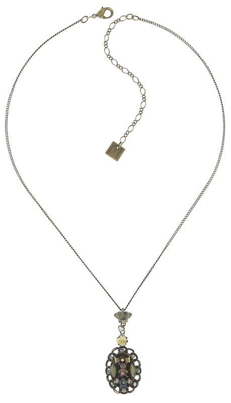 image for Necklace Pendant Arsenic in Old Lace Light Pastel Multi  extra small