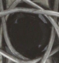 Kép Earring eurowire 70's Circle Black  