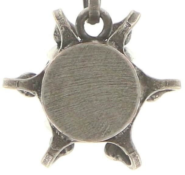 image pour Collier pendant Petit Four de Fleur Noir  