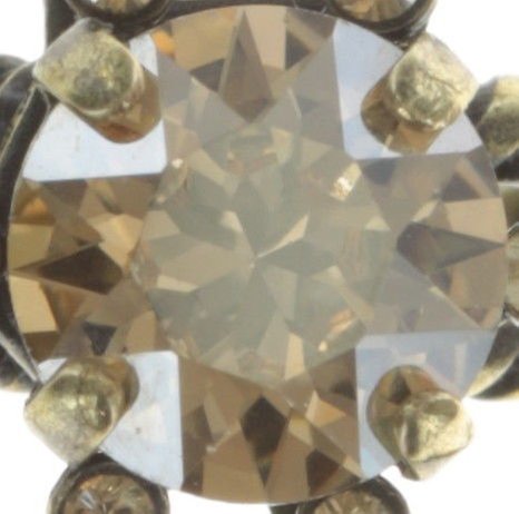 Bild für Ring Petit Four de Fleur Beige Kristall goldener Schatten 