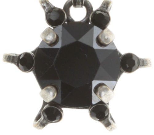 image for Necklace Pendant Petit Four de Fleur Black  