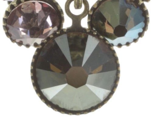 image for Earring Eurowire Dangling Waterfalls Brown / Lila  