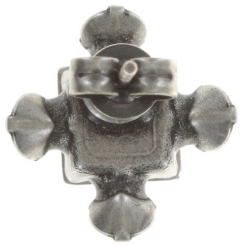 image for Earring Stud Carré White crystal 