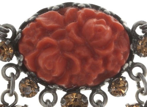 image pour Collier Victoria Coralline / Marron  