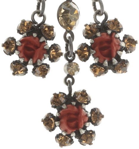 image for Necklace Victoria Coralline / Brown  