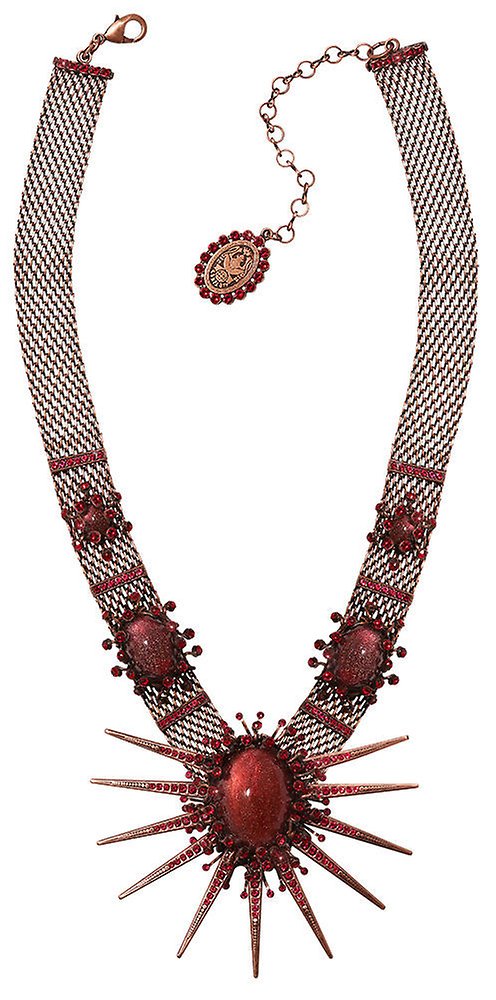 image for Necklace Galaxy in Glass Red  extra large, medium, small