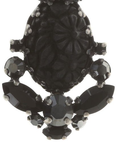 image pour Clou d'oreille pendant Victoria Noir  