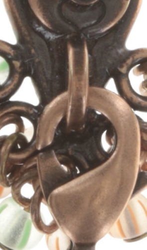 Bild für Ohrstecker baumelnd Mandala Braun / Grün  