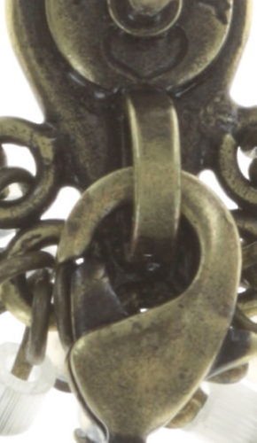 Bild für Ohrstecker baumelnd Mandala Weiß  