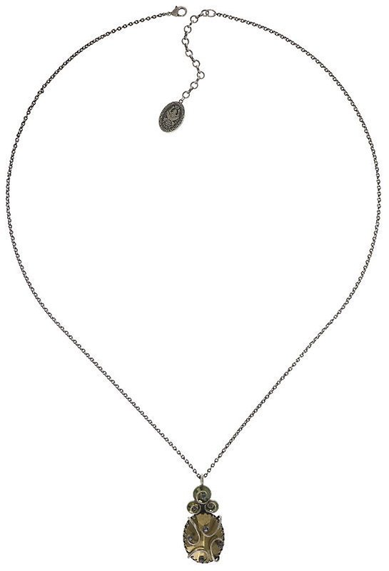 image for Necklace Pendant Dragon Shield Green  