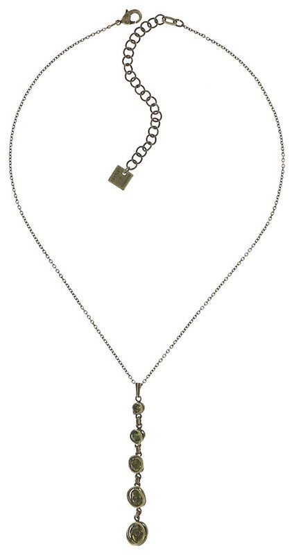 Bild für Halskette mit Anhänger Sparkle Twist Grün Oliv 