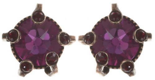 image pour Clou d'oreille Fiancee Rose Foncé  