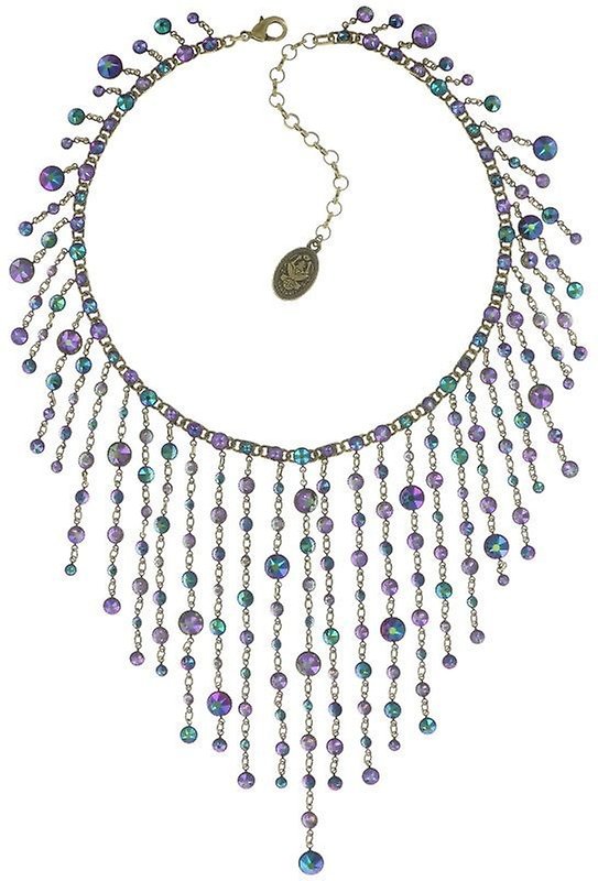 image for Necklace Collier Waterfalls Blue / Lila  