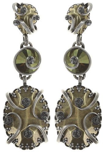 image pour Clou d'oreille pendant Dragon Shield Vert  