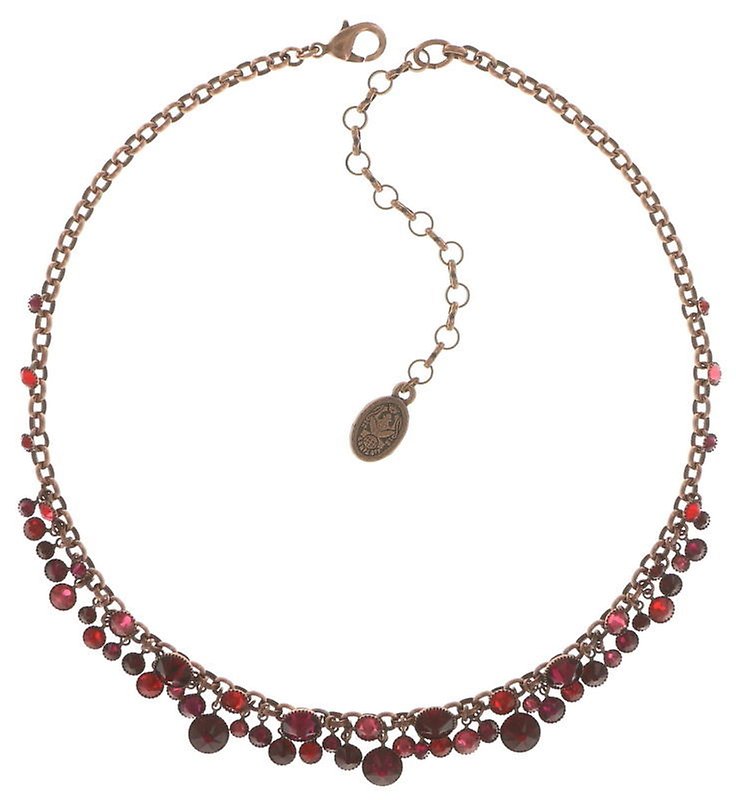 image for Necklace Waterfalls Red / Dark Rose  