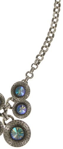 image for Necklace Rivoli Concave Blue / Lila crystal paradise shine 