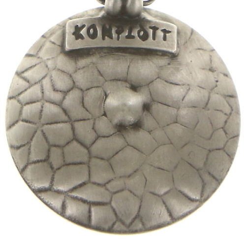 image pour Collier pendant Rivoli Concave Noir crystal silver night medium