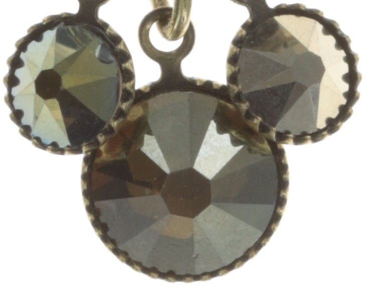 image for Earring Stud Dangling Waterfalls Brown / Green  