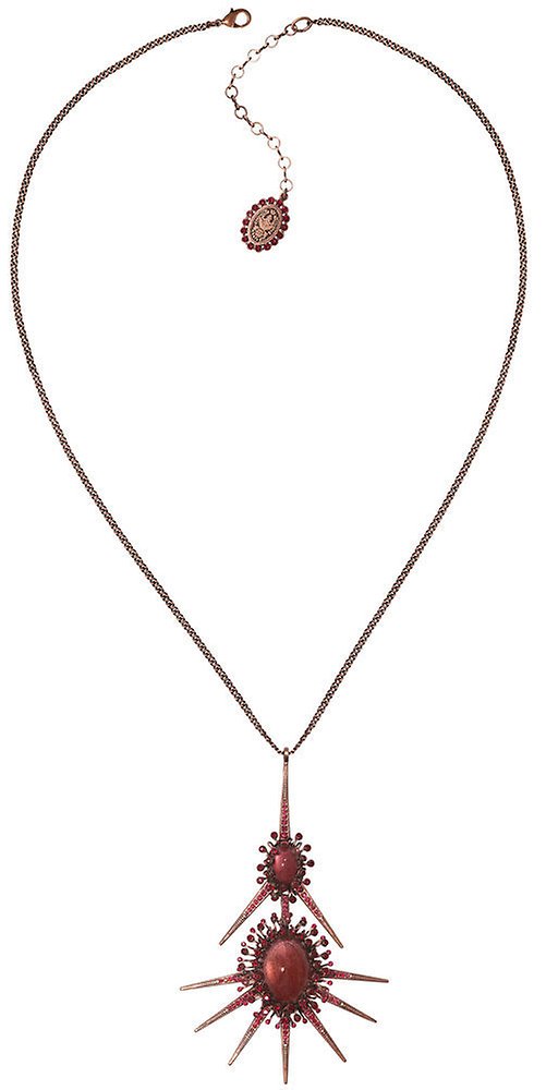 image pour Collier pendant Galaxy in Glass Rouge  extra large, medium