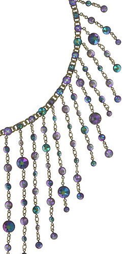 Bild für Halskette Collier Waterfalls Blau / Lila  