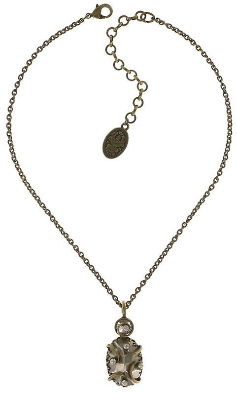 image for Necklace Pendant Dragon Shield White  