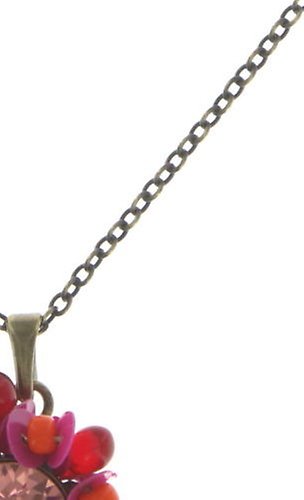 image for Necklace Pendant Kaleidoscope Pink / Red  