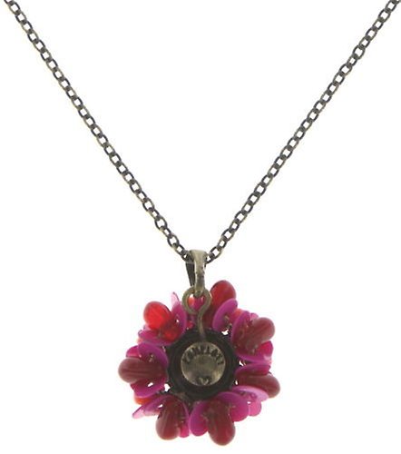 image for Necklace Pendant Kaleidoscope Pink / Red  