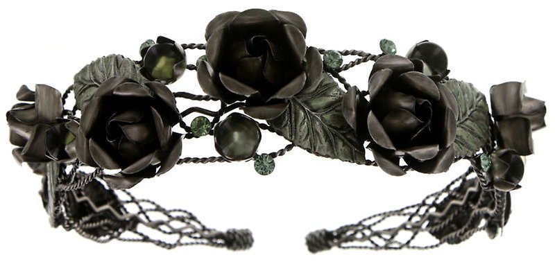 Bild für Haarreif A Rose is a Rose is a Rose Grün  Medium