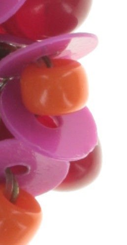 image for Earring eurowire Kaleidoscope Pink / Red  