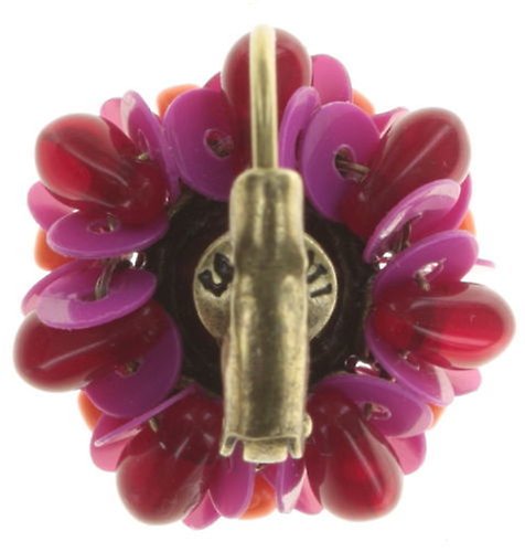 image pour Boucles d'oreilles Eurowire Kaleidoscope Rose / Rouge  