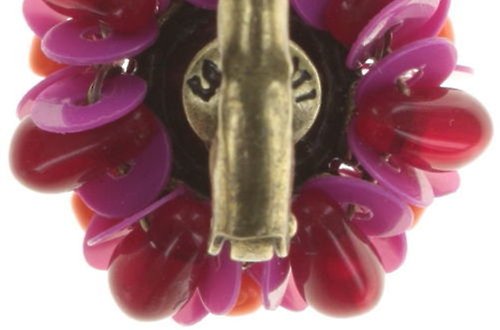 image for Earring eurowire Kaleidoscope Pink / Red  